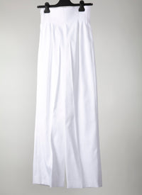 Pantalon droit fluide - Blanc