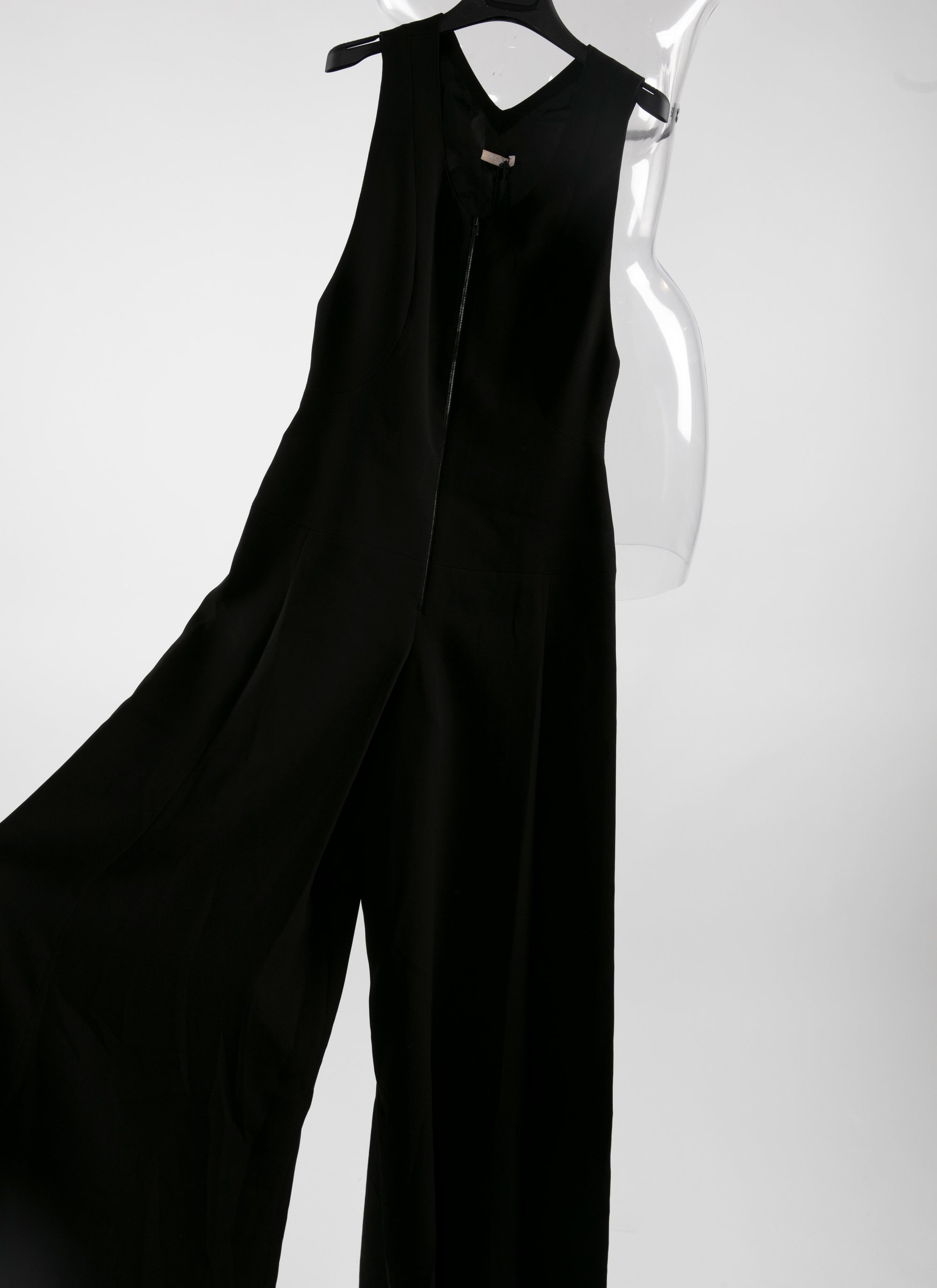 Combinaison sans manches oversize zippée - Noir