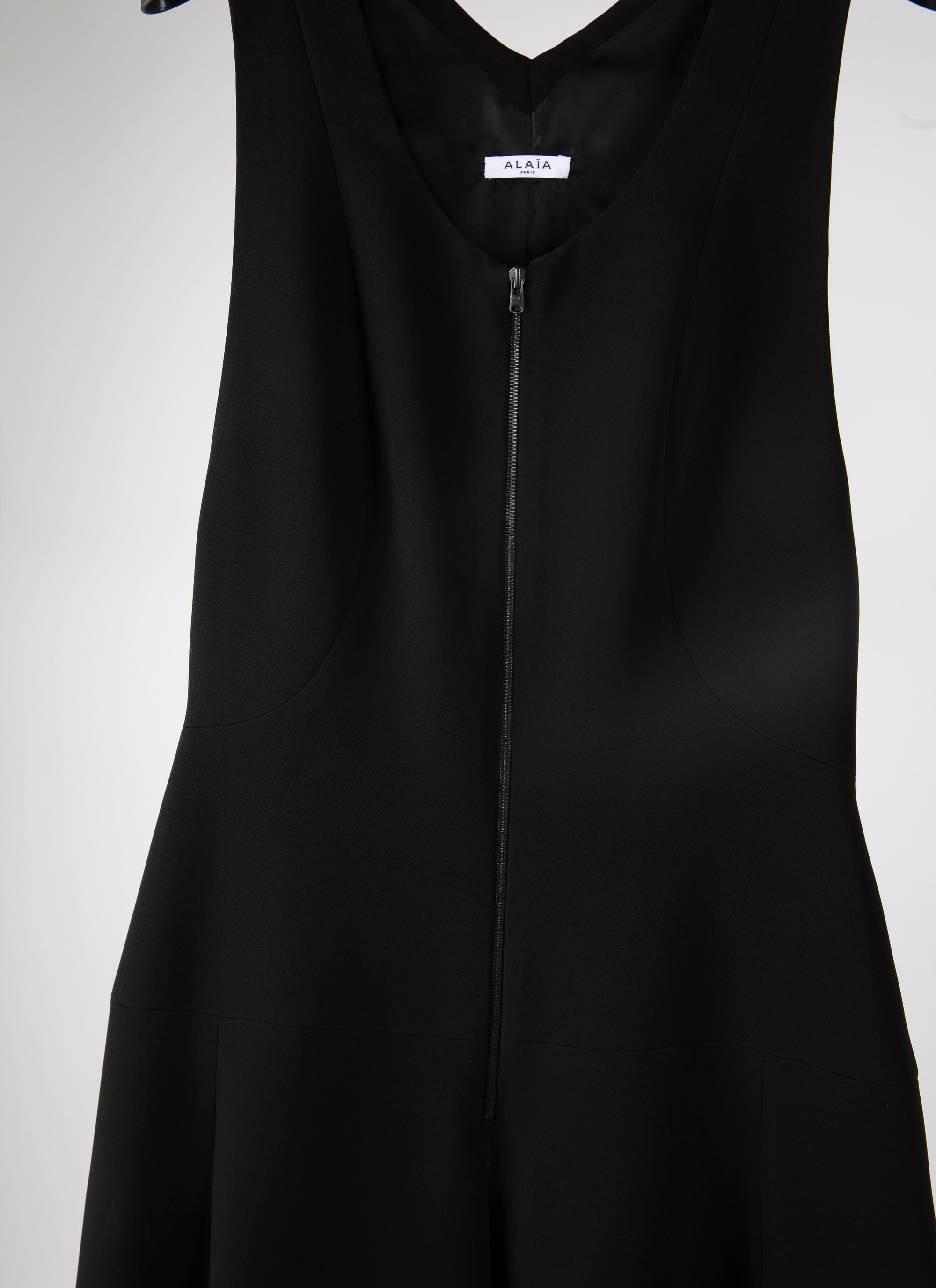 Combinaison sans manches oversize zippée - Noir