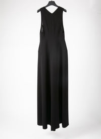 Combinaison sans manches oversize zippée - Noir