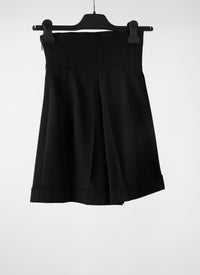 Short en laine - Noir