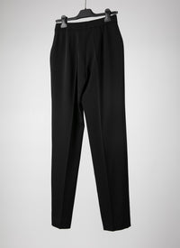 Pantalon long en laine - Noir