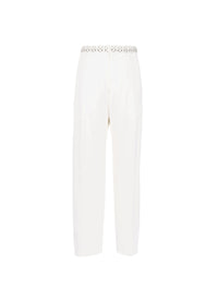 Low rise trousers - White iridescent