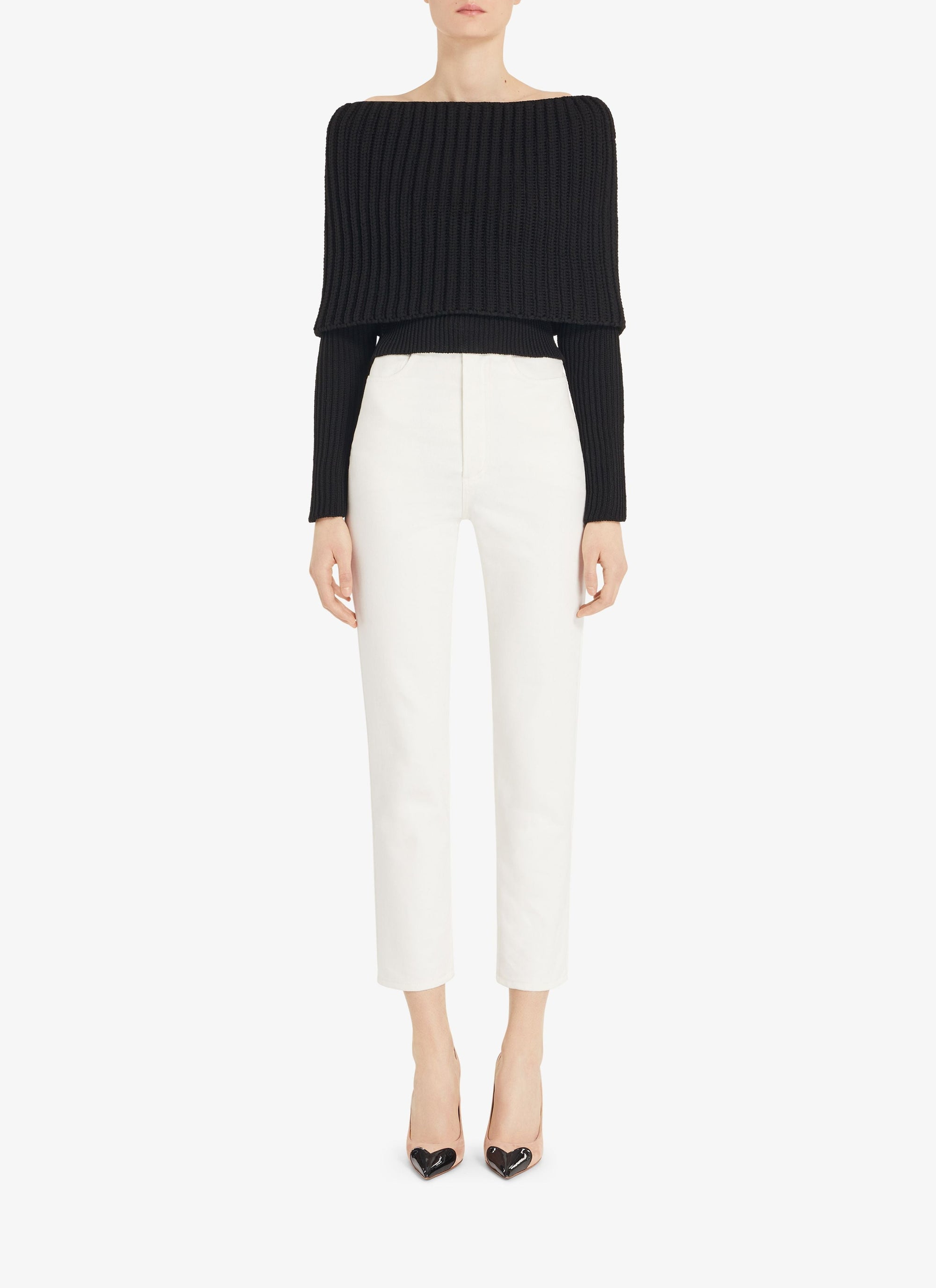 High waisted jeans - White