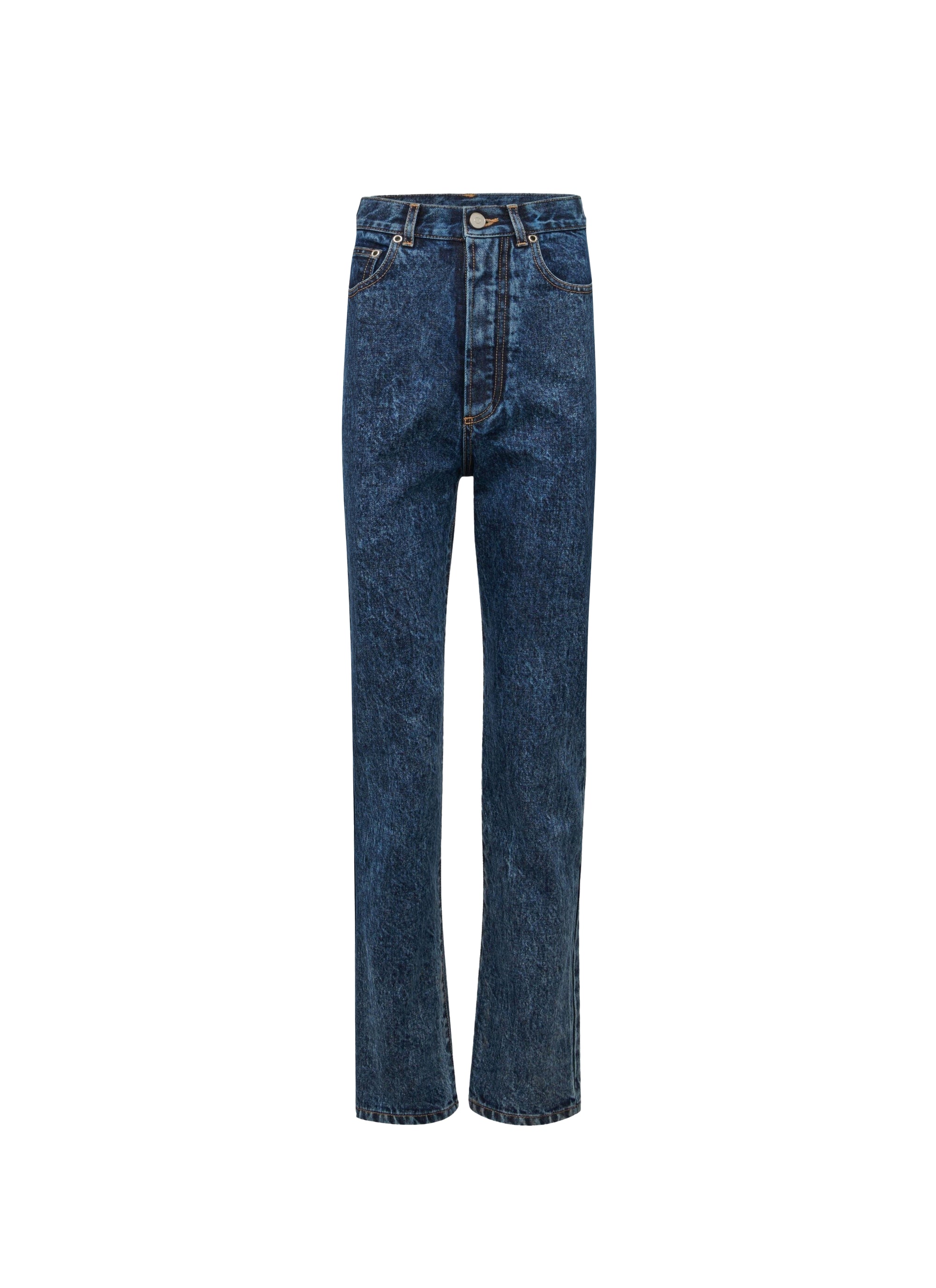 Pantalon taille haute - Bleu Neige