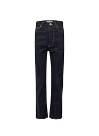 High Waisted Pants - Denim Blue