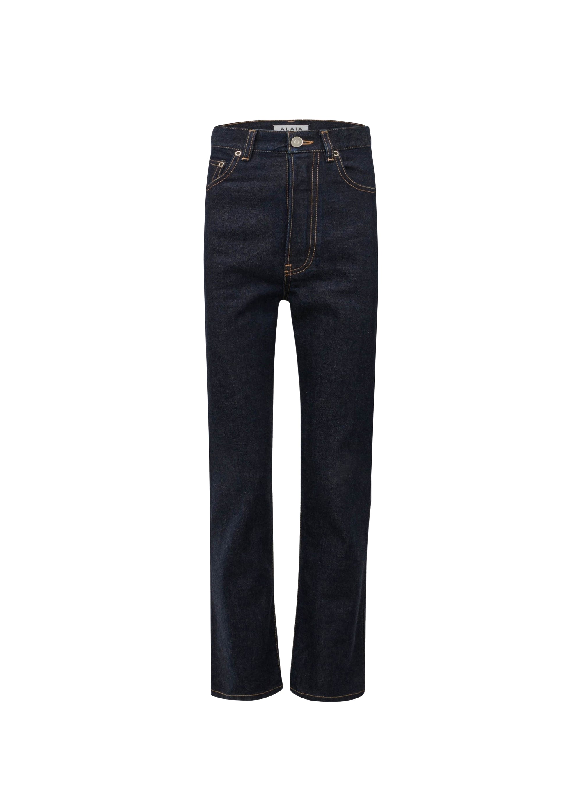 High Waisted Pants - Denim Blue