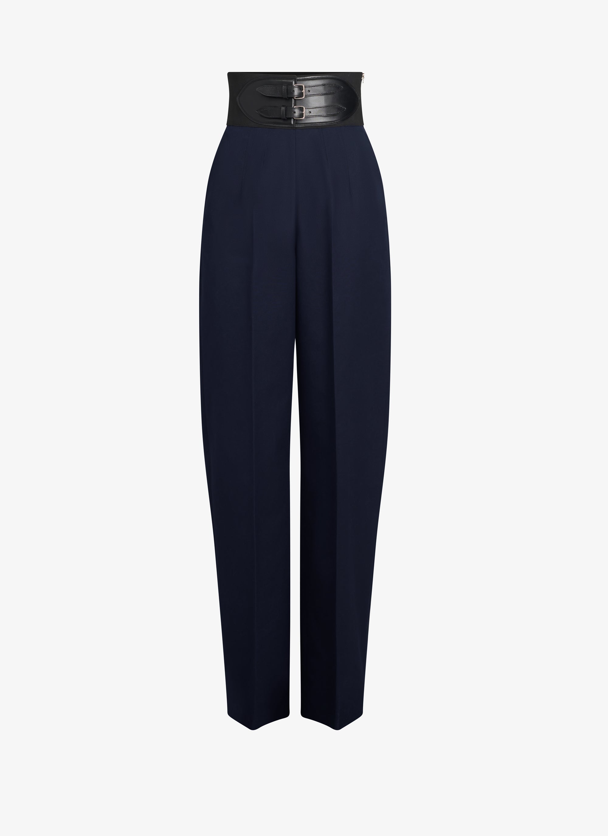 Belted trousers - Dark blue