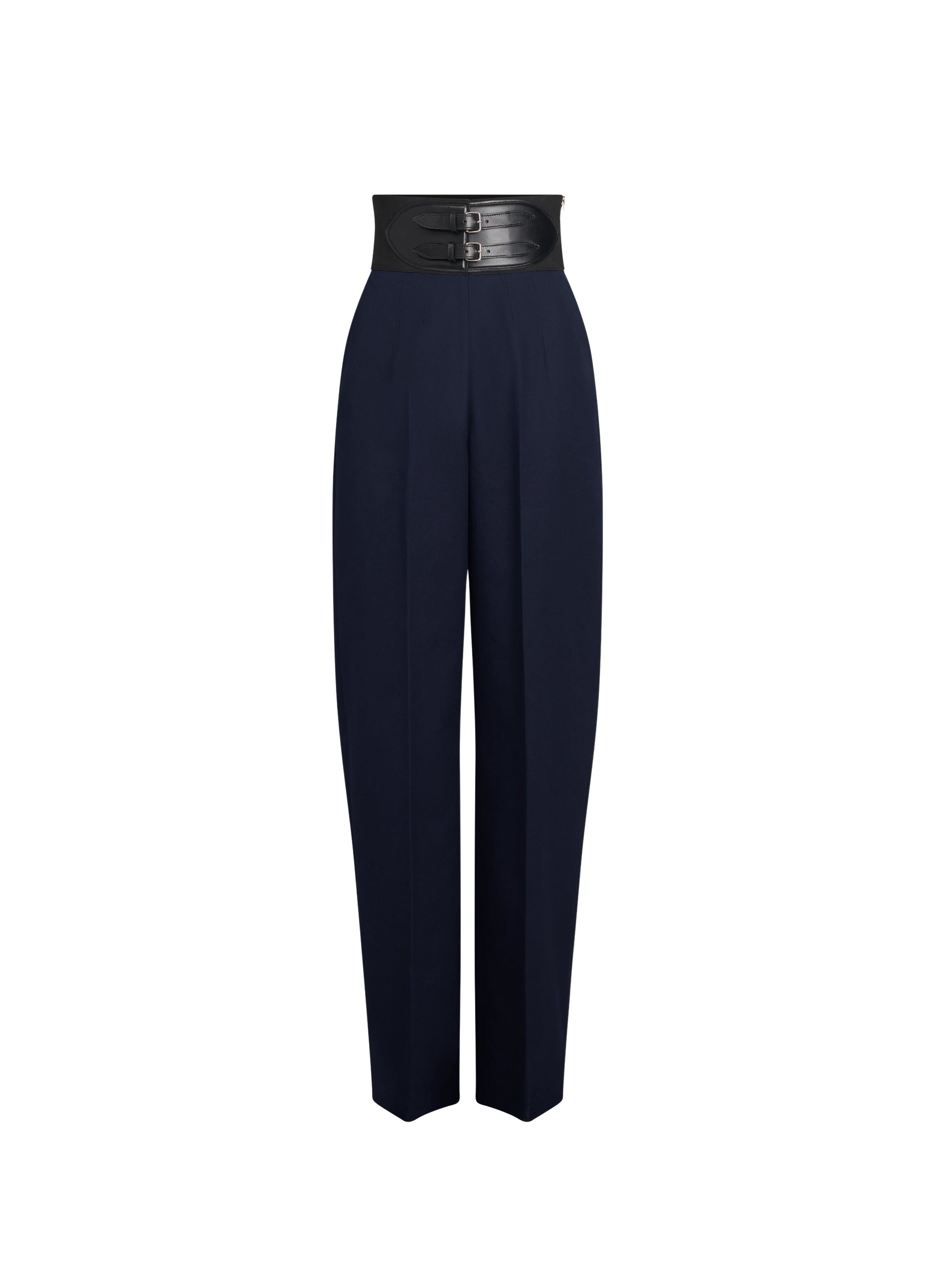 Belted trousers - Dark blue