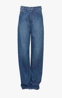 Jean à taille basse - Bleu Jeans
