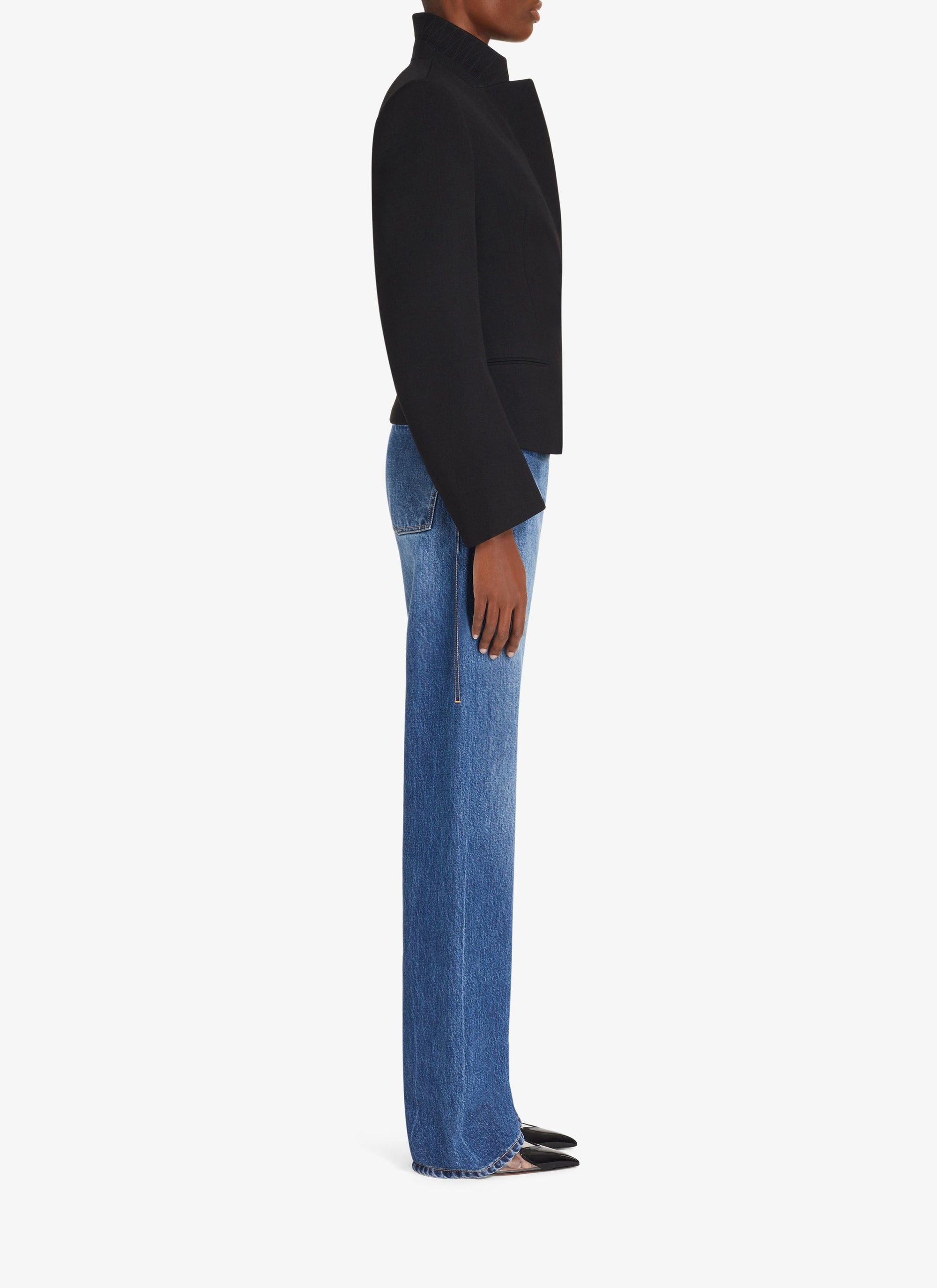 Jean à taille basse - Bleu Jeans
