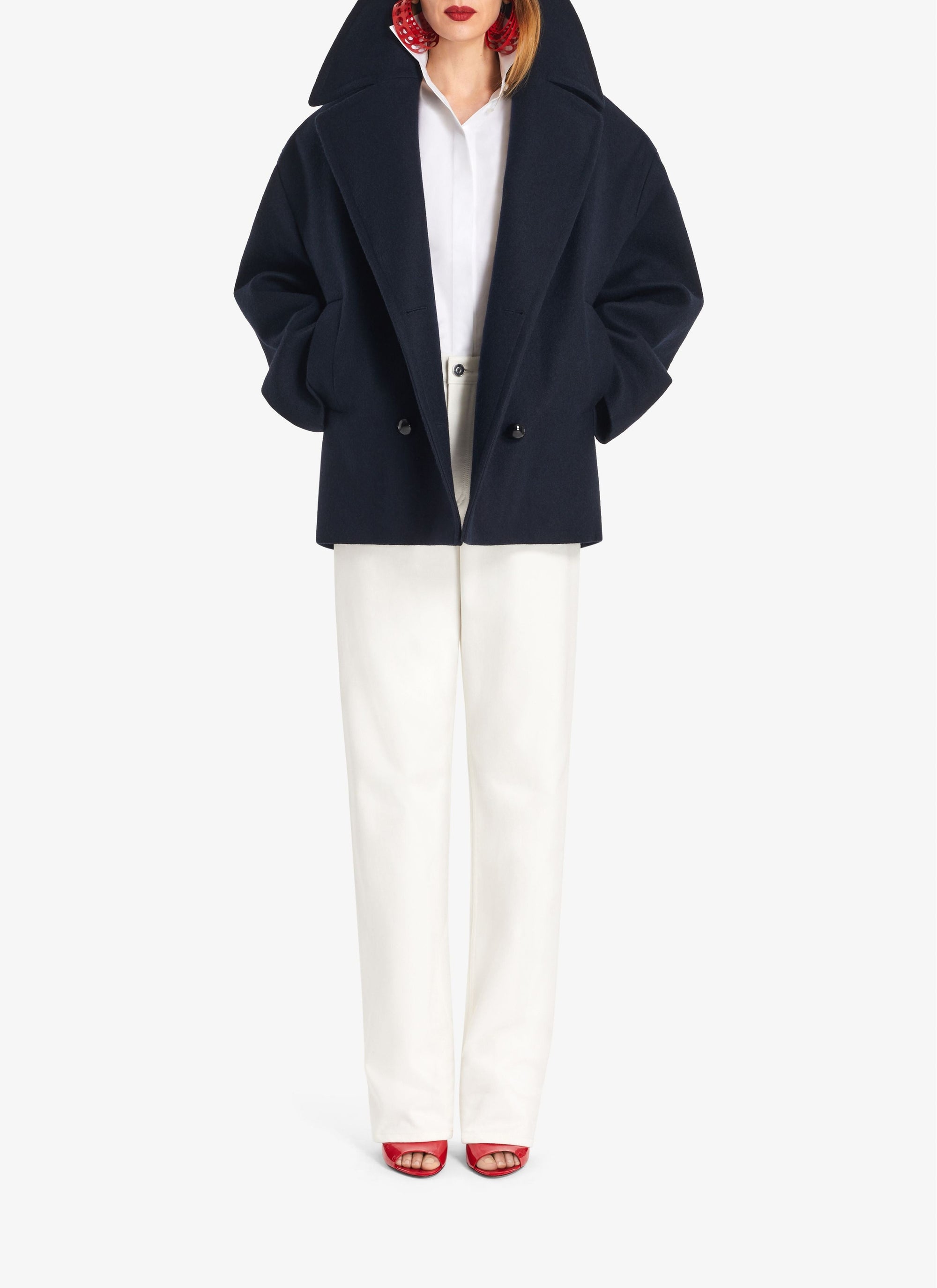 Low rise jeans - White