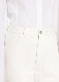 Low rise jeans - White
