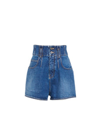 Short taille haute - Bleu Jeans