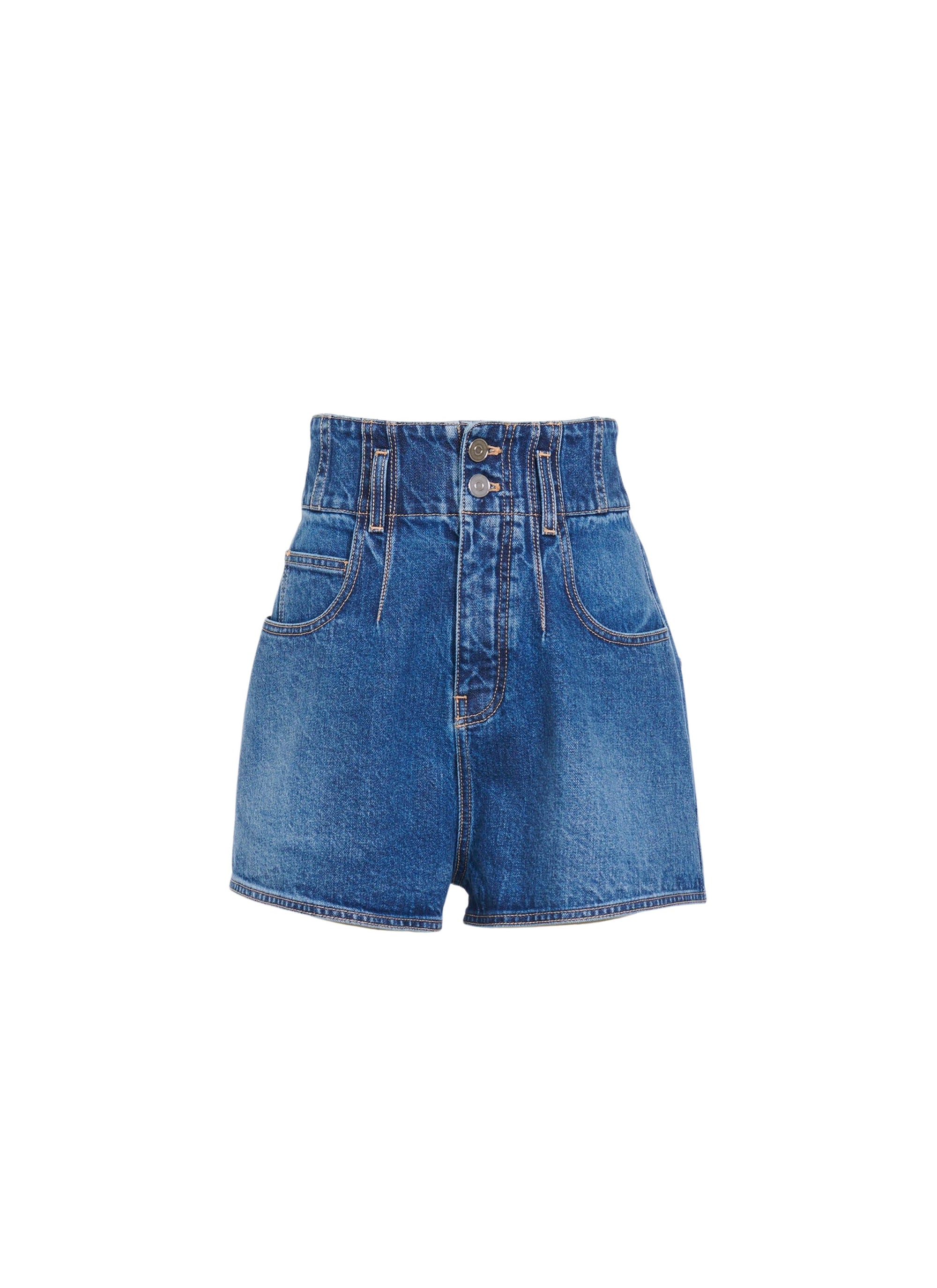 Short taille haute - Bleu Jeans