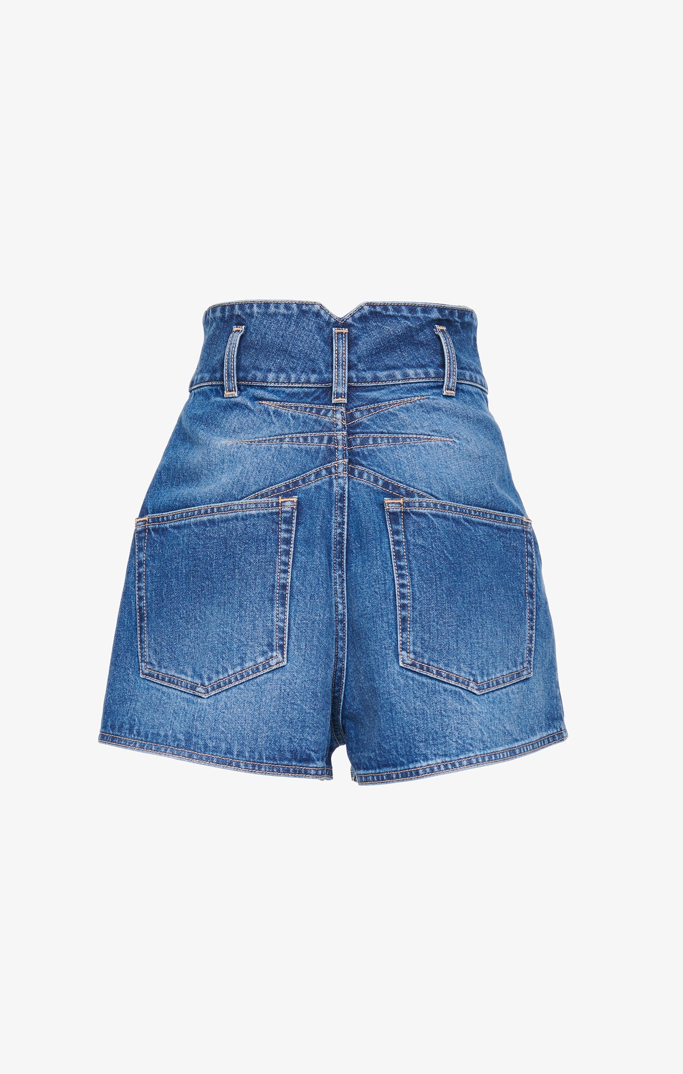Short taille haute - Bleu Jeans