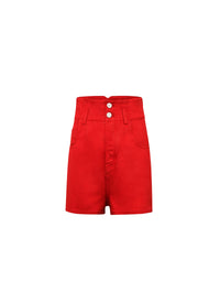 High waist shorts - Red Alaïa