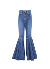 Peplum Leg Jeans - Blue Jeans