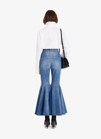 Peplum Leg Jeans - Blue Jeans