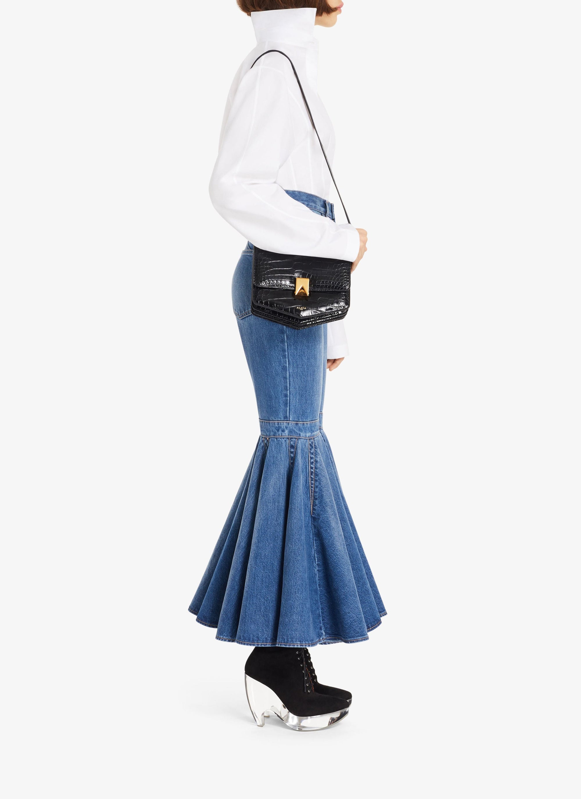 Peplum Leg Jeans - Blue Jeans