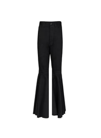 Ruffled leg jeans - Black Alaïa