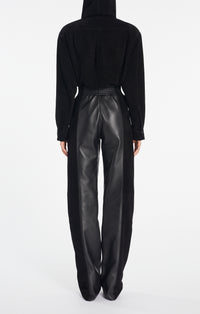 Suede leather trousers - Black Alaïa