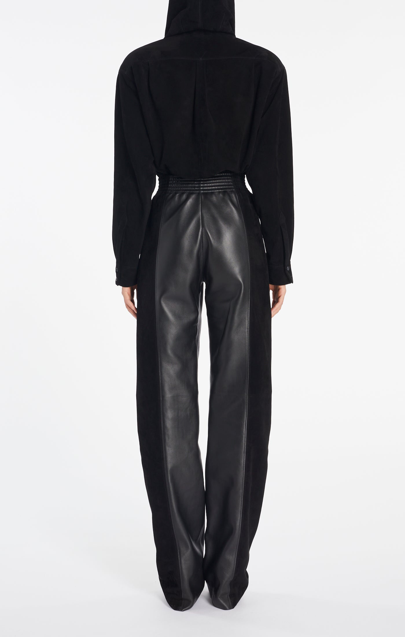 Suede leather trousers - Black Alaïa
