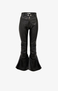 Matte leather trousers - Black Alaïa