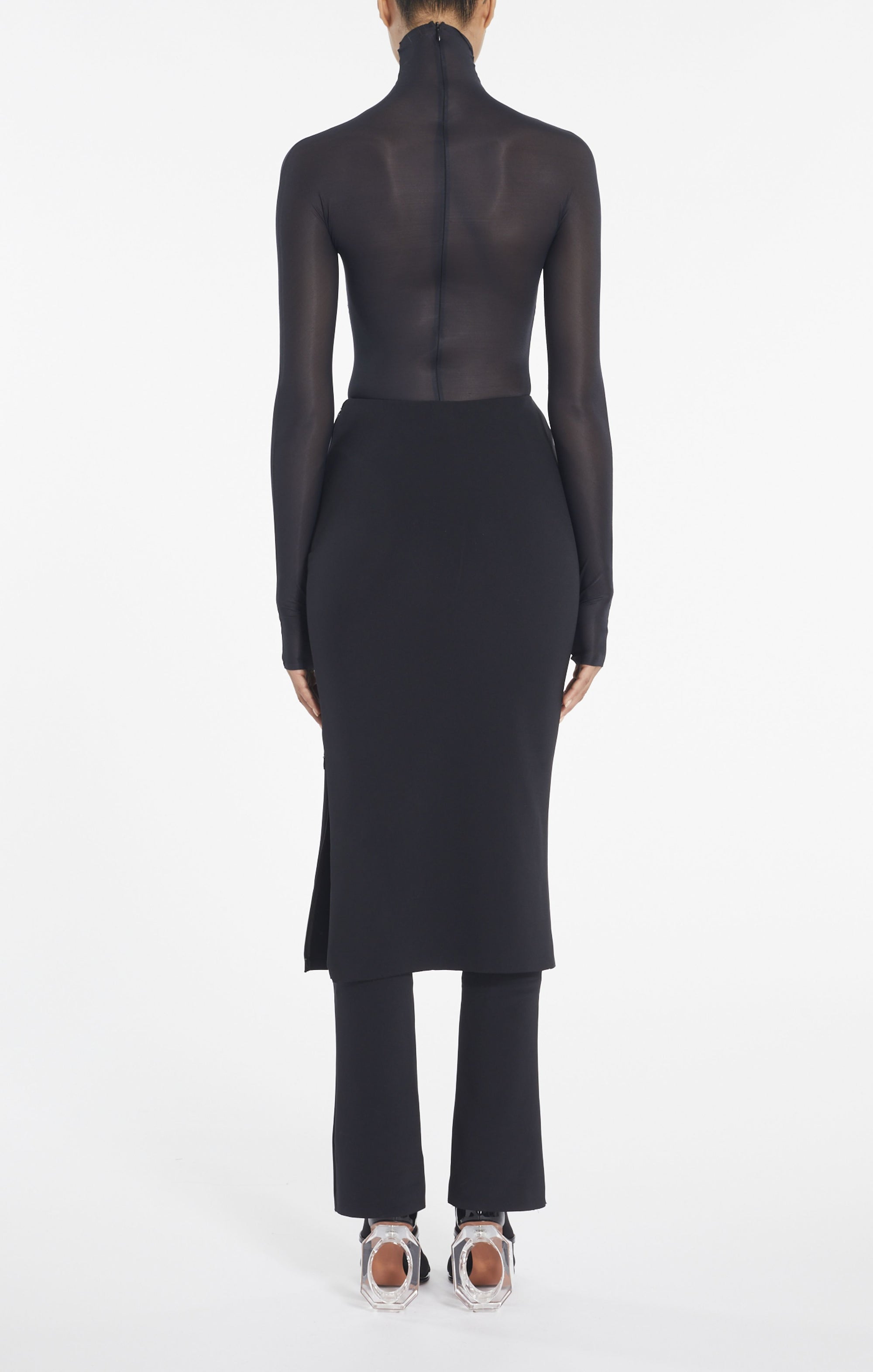 Double stretch canvas skirt and trousers - Black Alaïa