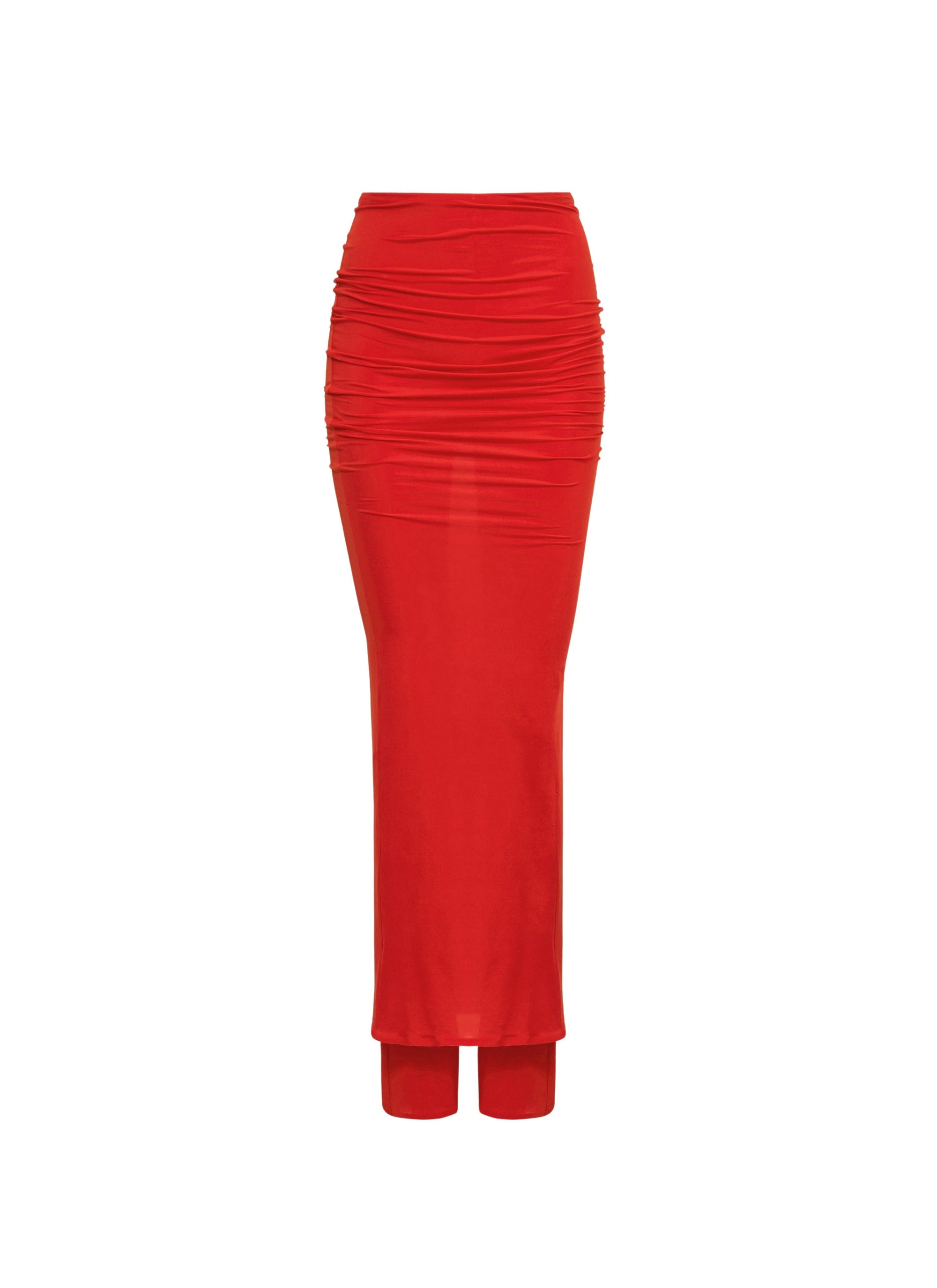 Wool Skort - Cherry