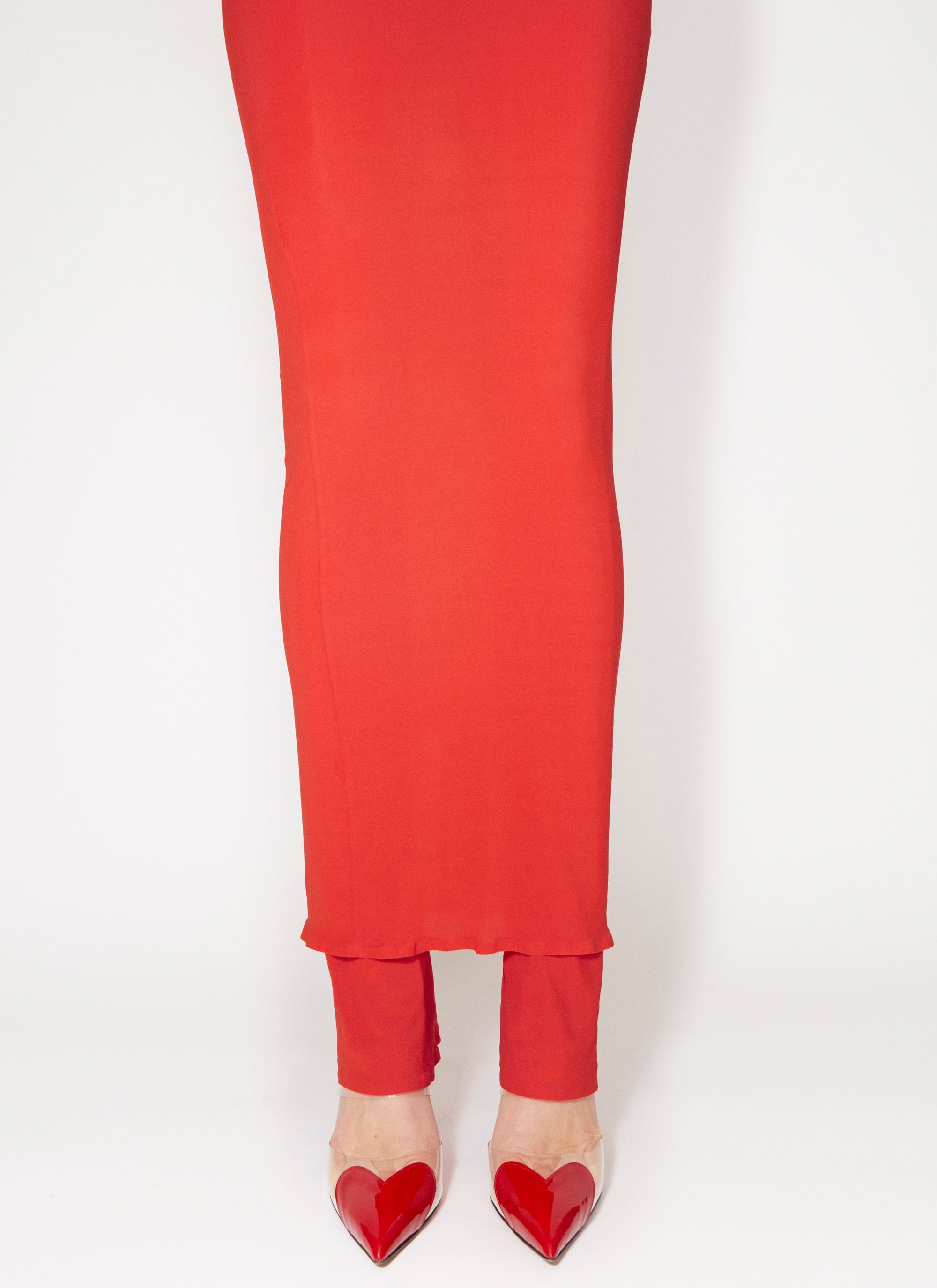 Wool Skort - Cherry