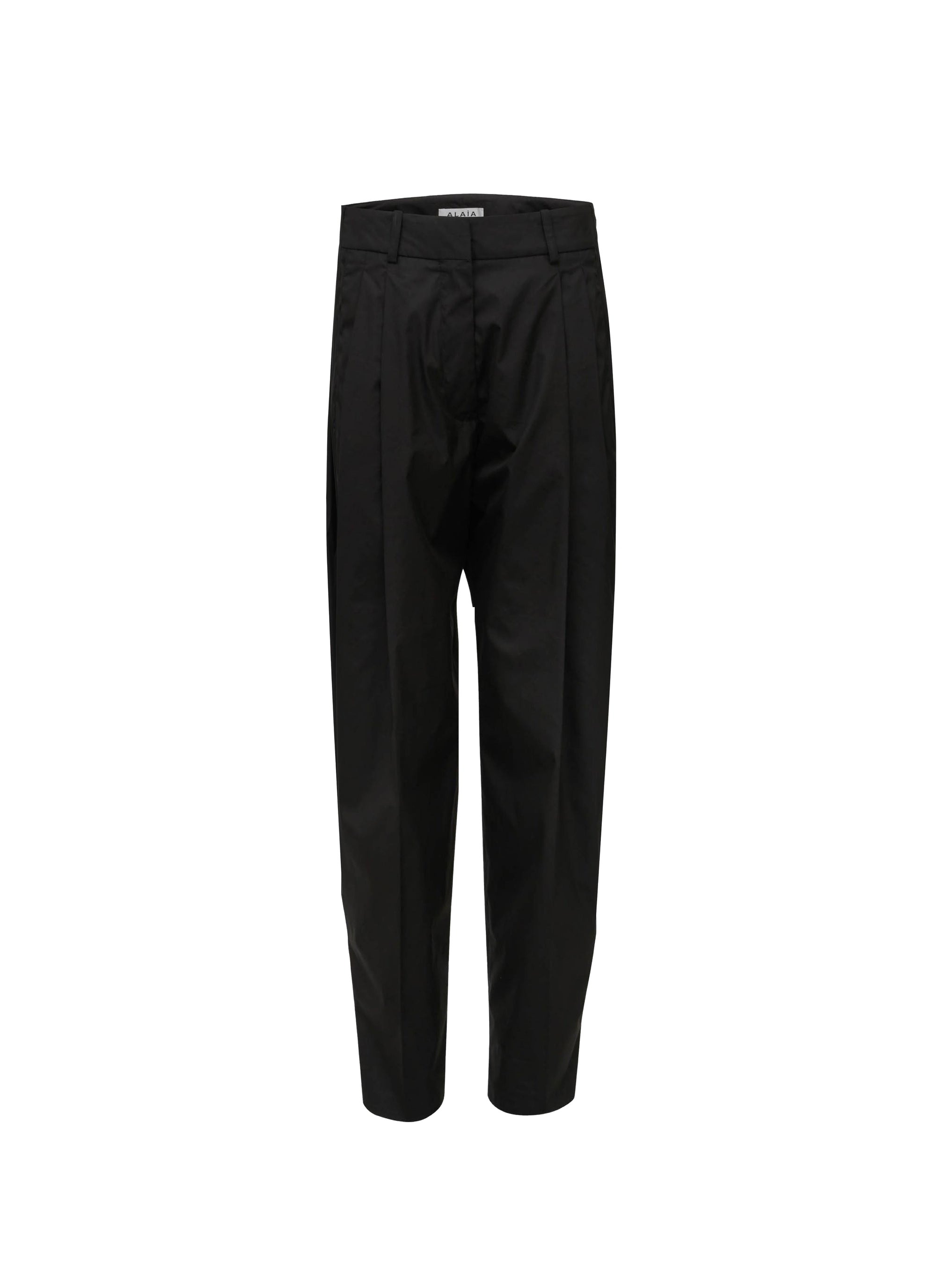Pantalon court à coupe carotte - Noir Alaïa