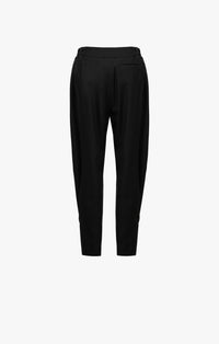 Loose-fitting wool herringbone trousers - Black Alaïa