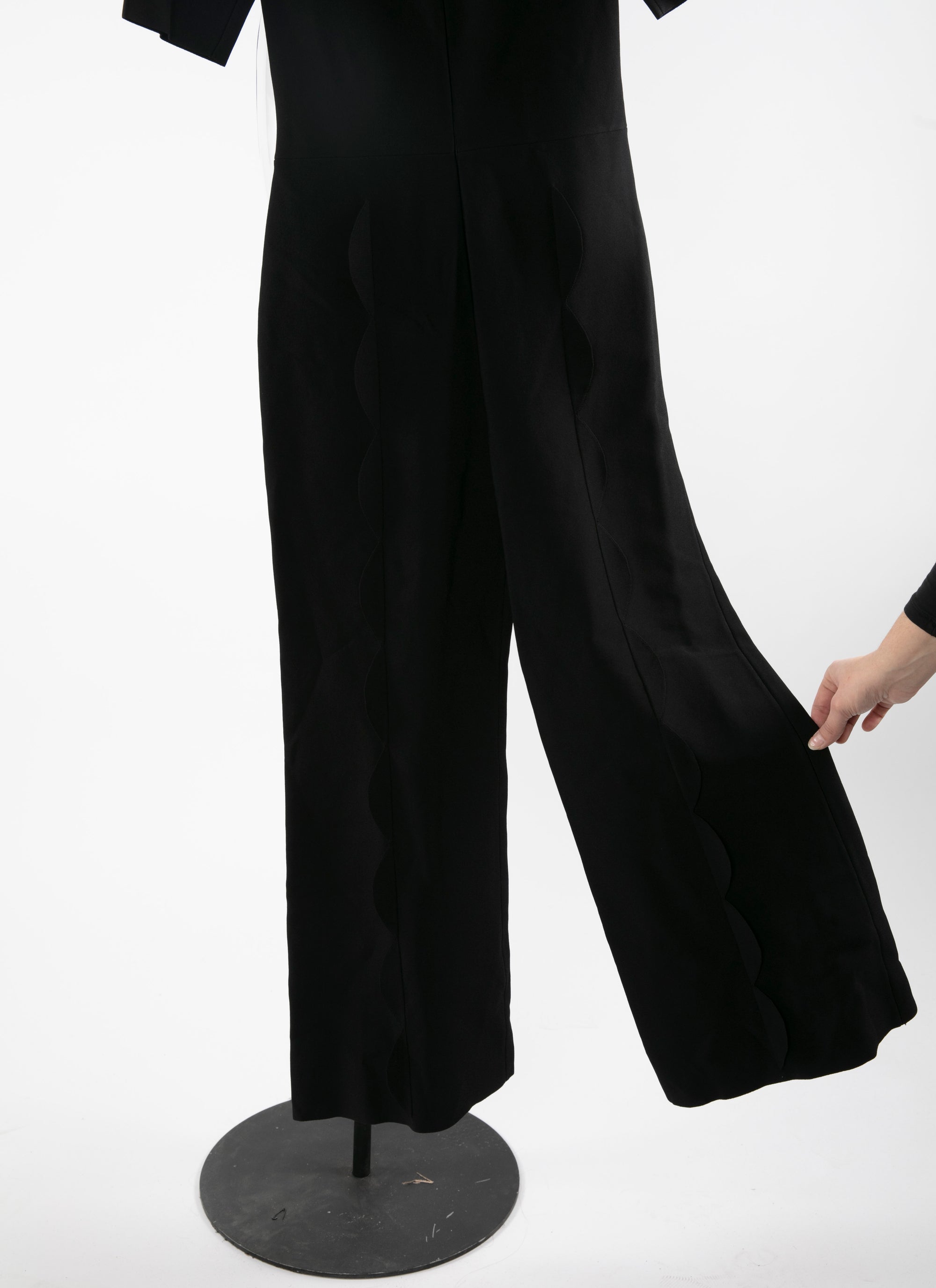 Combinaison manches courtes col v - Noir