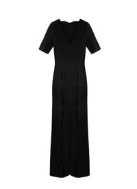 Combinaison manches courtes col v - Noir