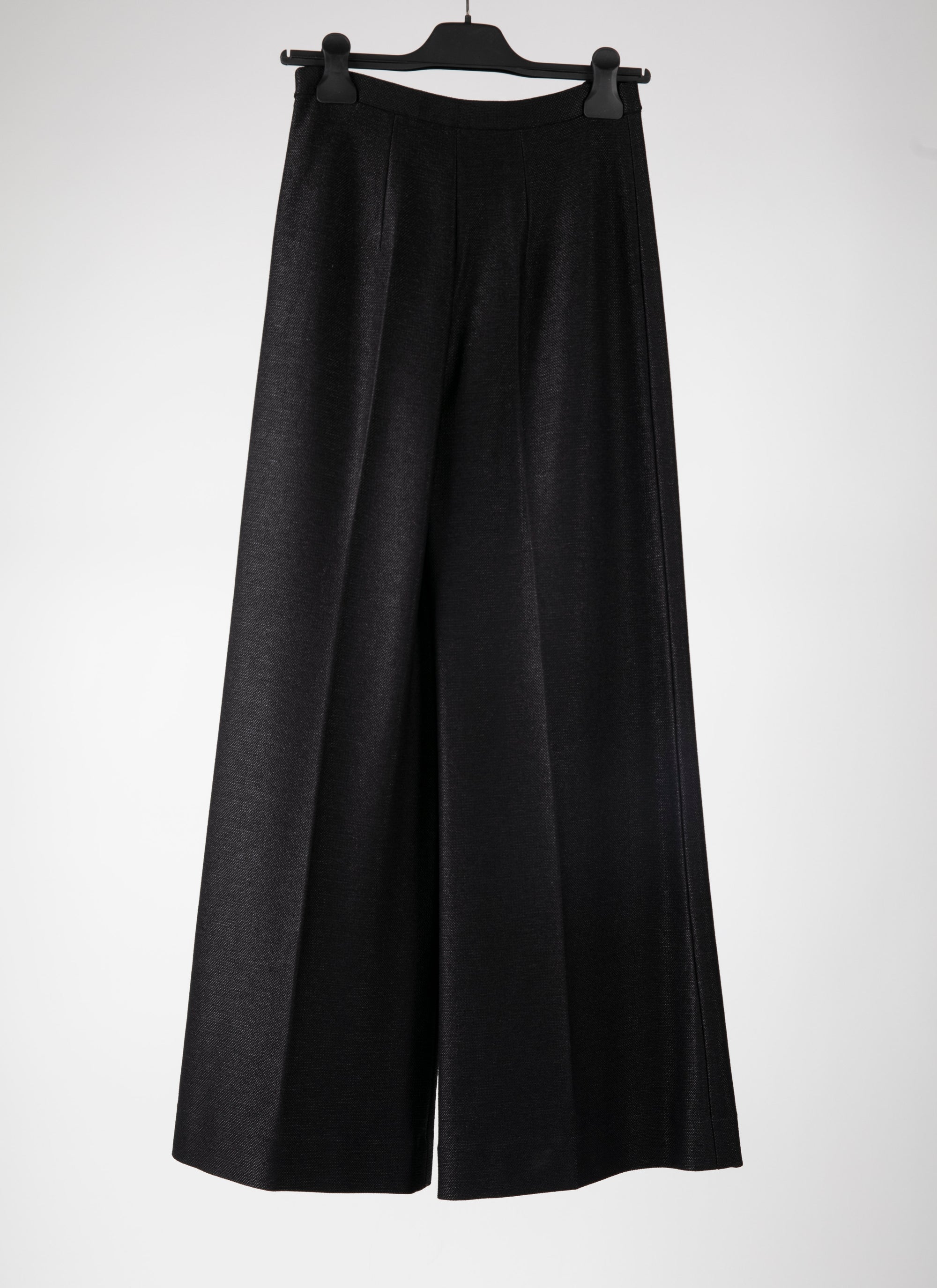 Pantalon large fermeture côté - Noir