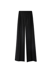 Pantalon large fermeture côté - Noir
