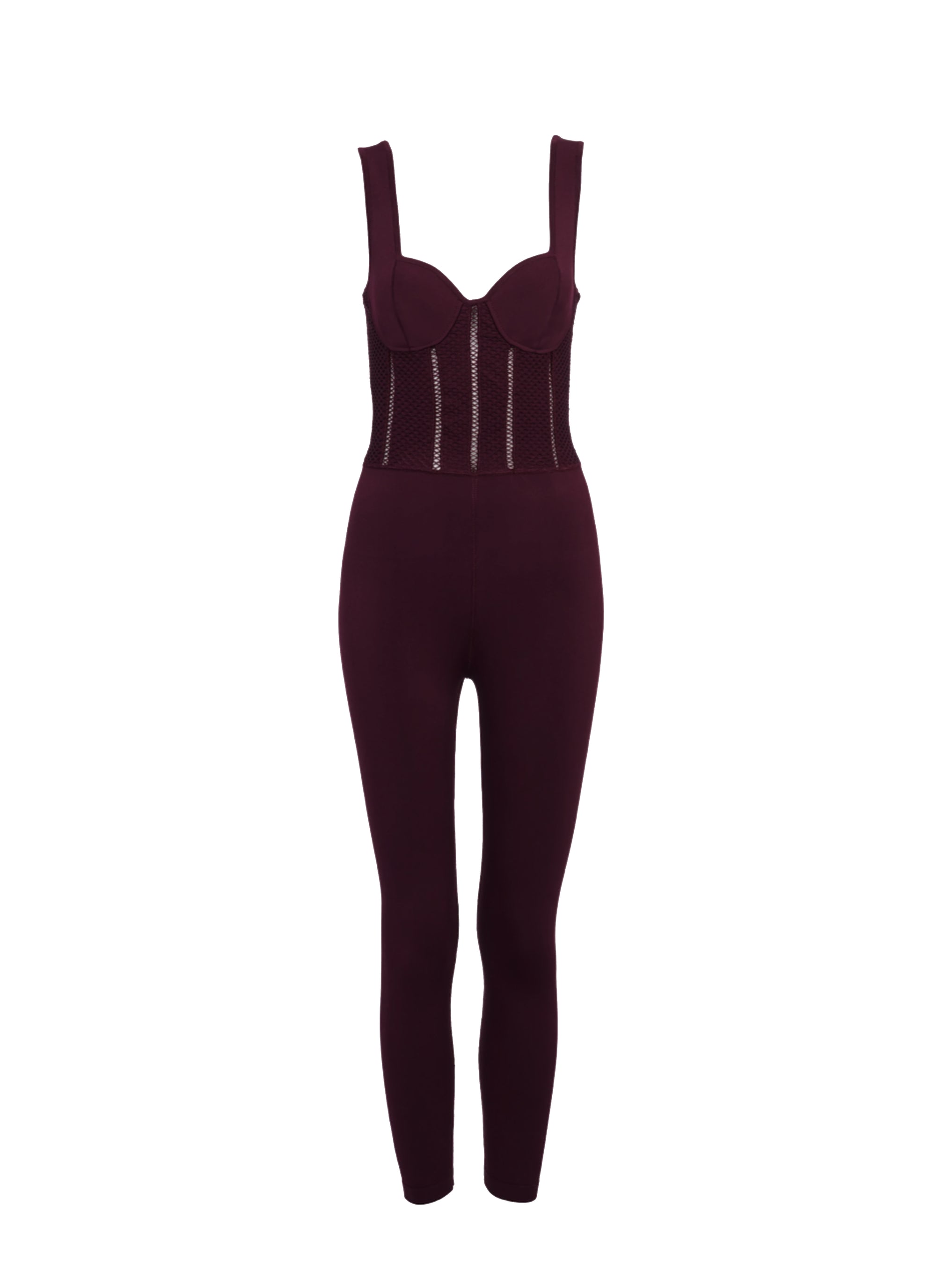 Sleeveless jumpsuit - Garnet