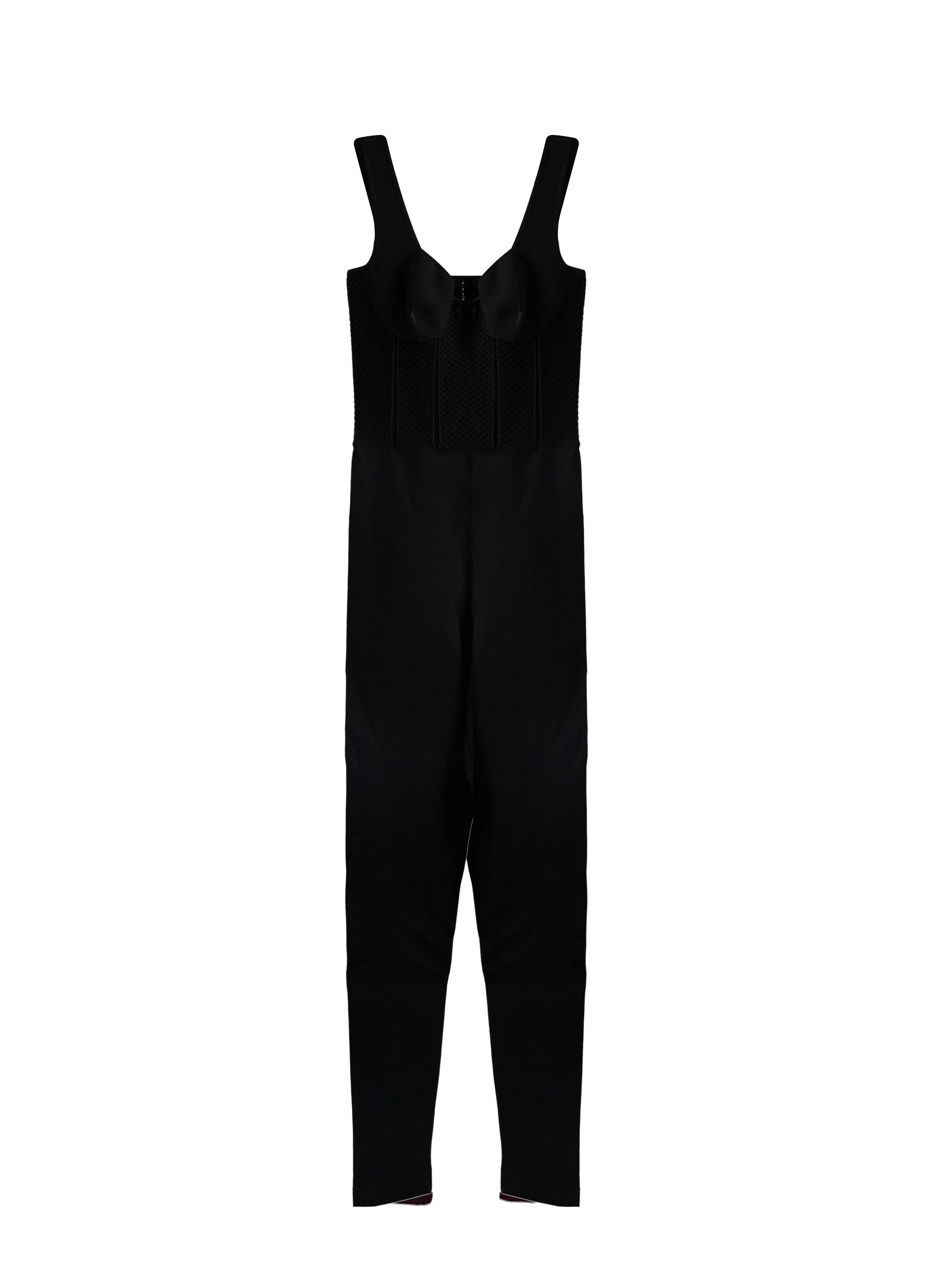Combinaison sans manches style corset - Noir