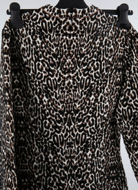 Animal print jumpsuit - Black & Ivory