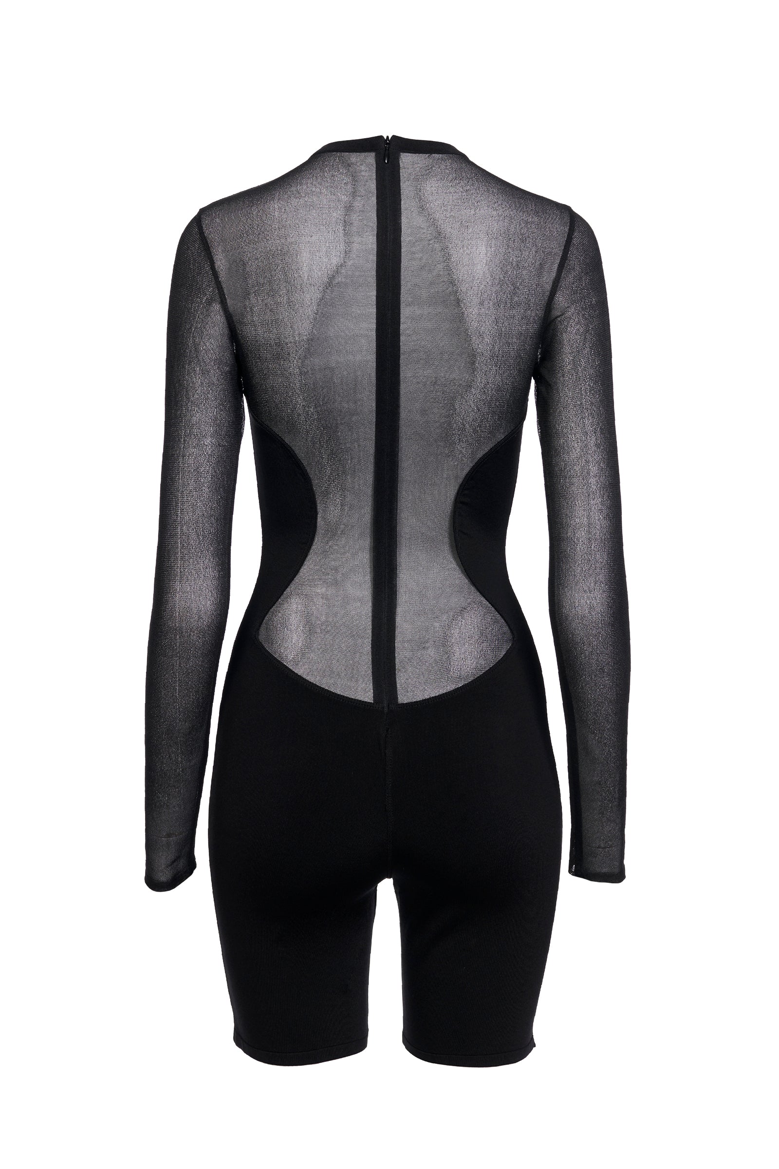 Combinaison courte en soie mélangée - Noir Alaïa