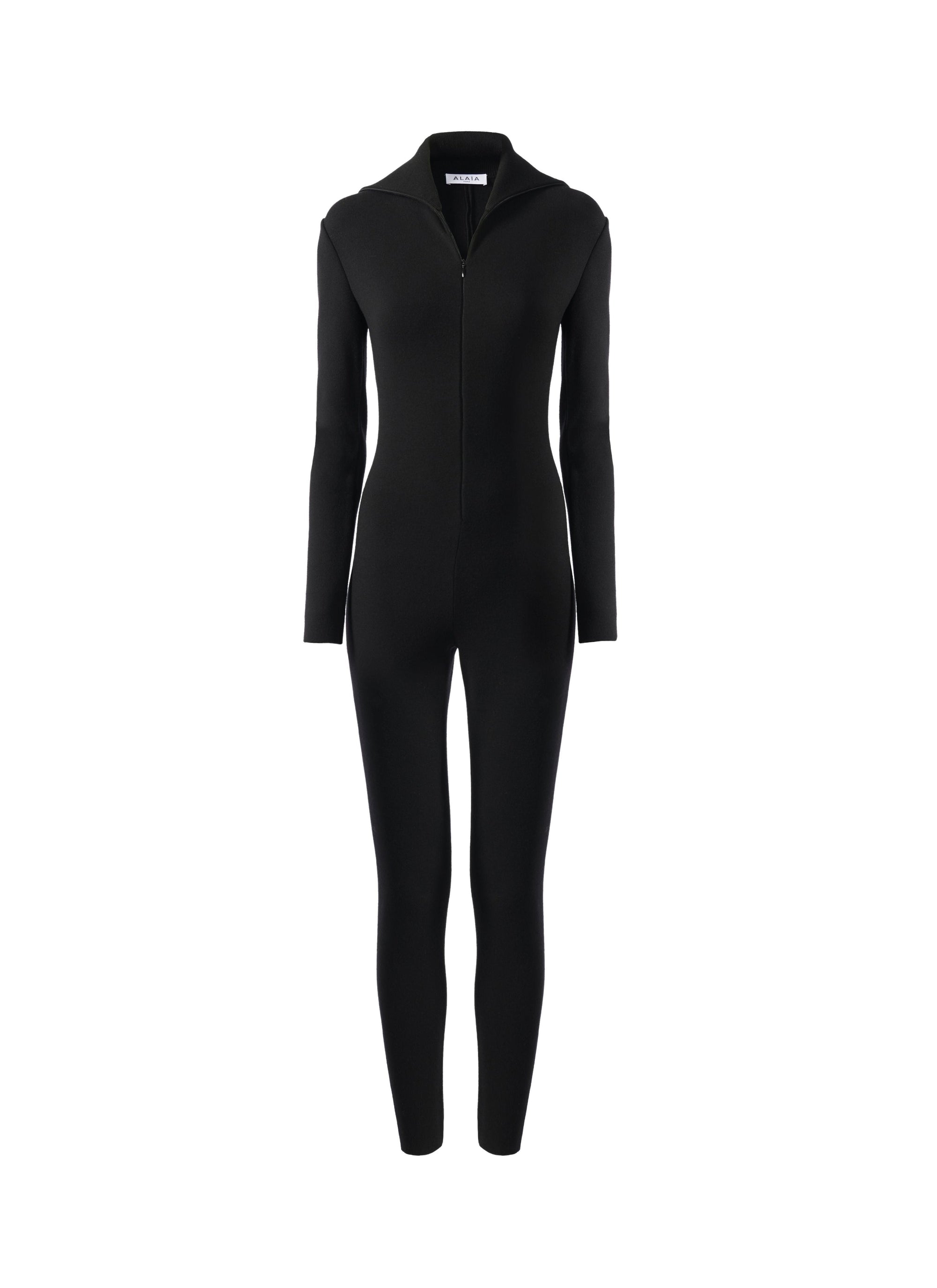 Combinaison minimaliste en laine - Noir Alaïa