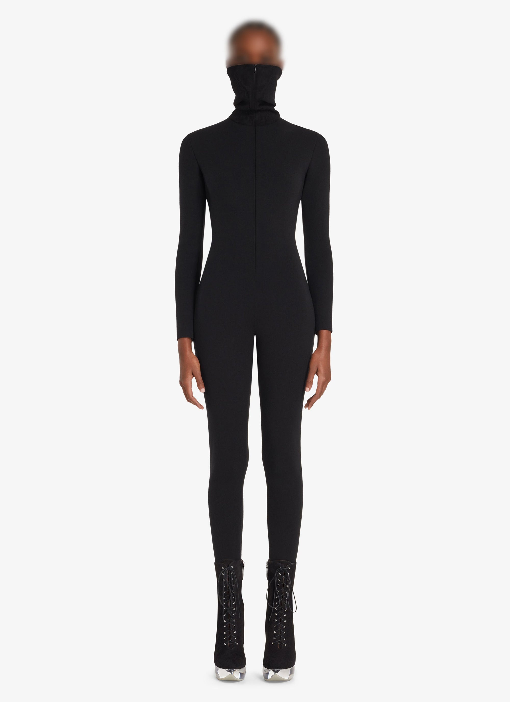 Combinaison minimaliste en laine - Noir Alaïa