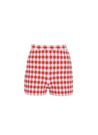 Short à motif vichy - Rouge & Rose
