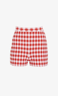 Short à motif vichy - Rouge & Rose