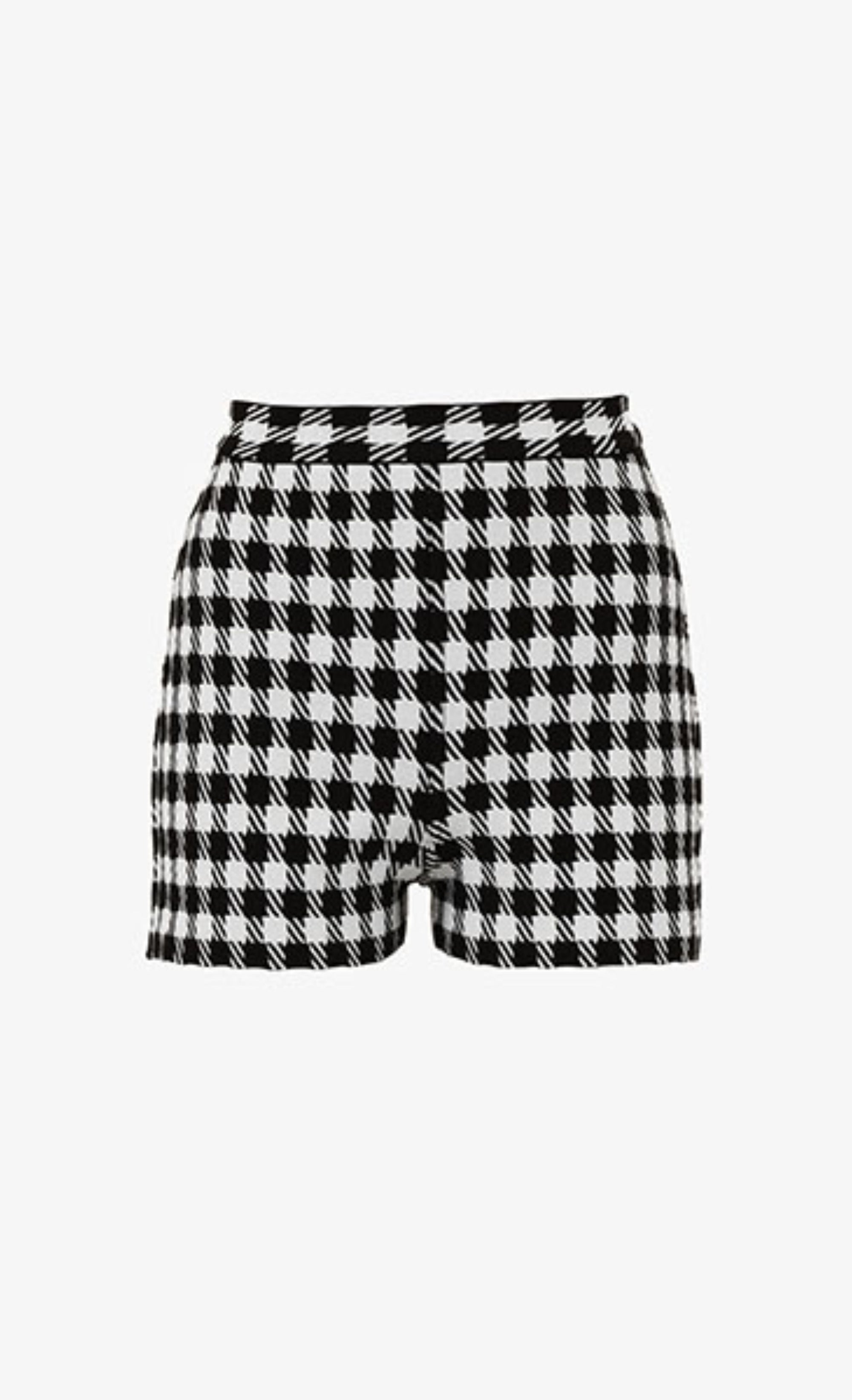 Short à motif vichy - Noir & Blanc