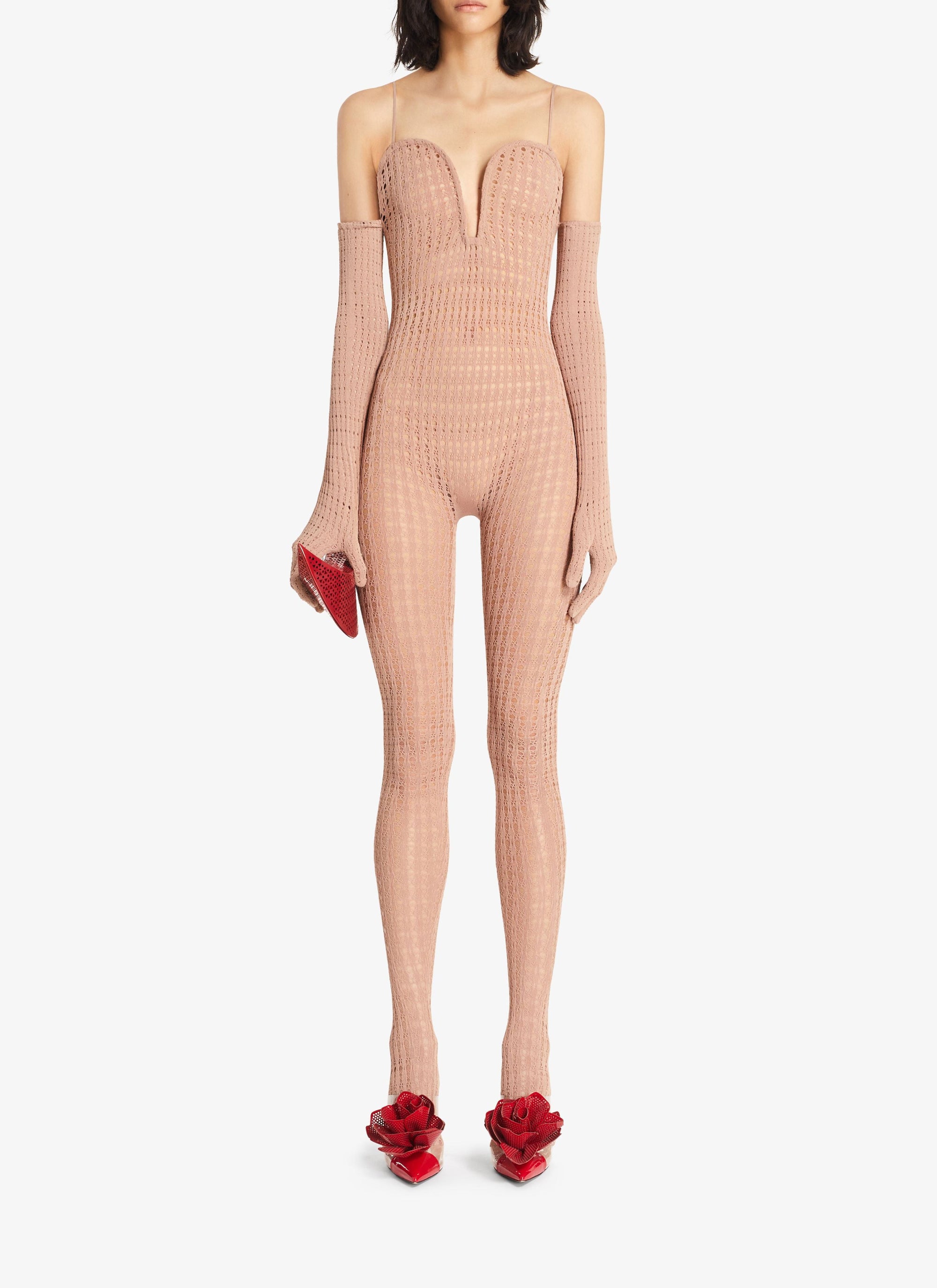 Suit Vienna fitted corset - Nude Alaïa