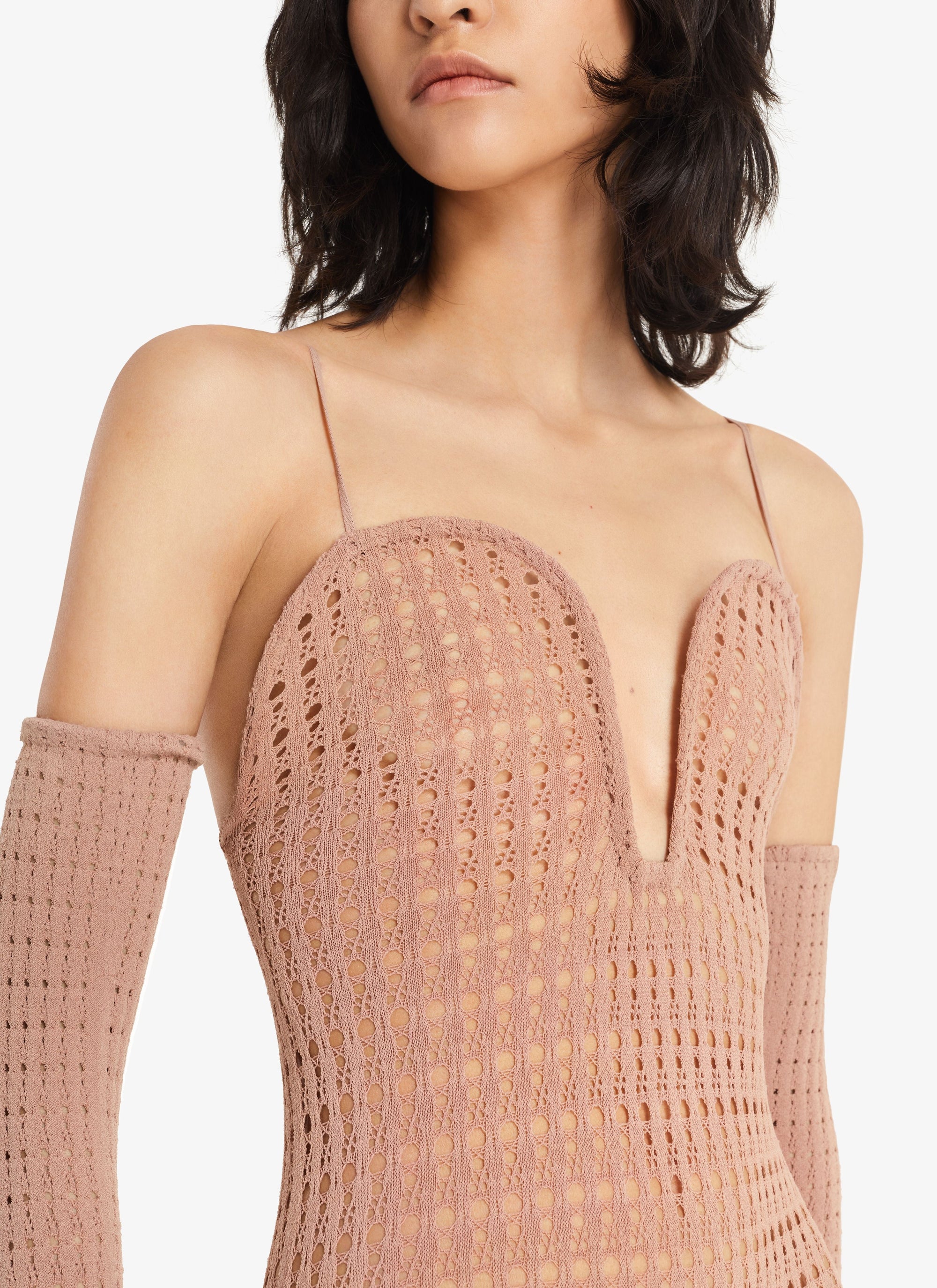 Suit Vienna fitted corset - Nude Alaïa