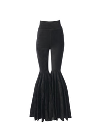 Loose-fit wool blend trousers - Black Alaïa