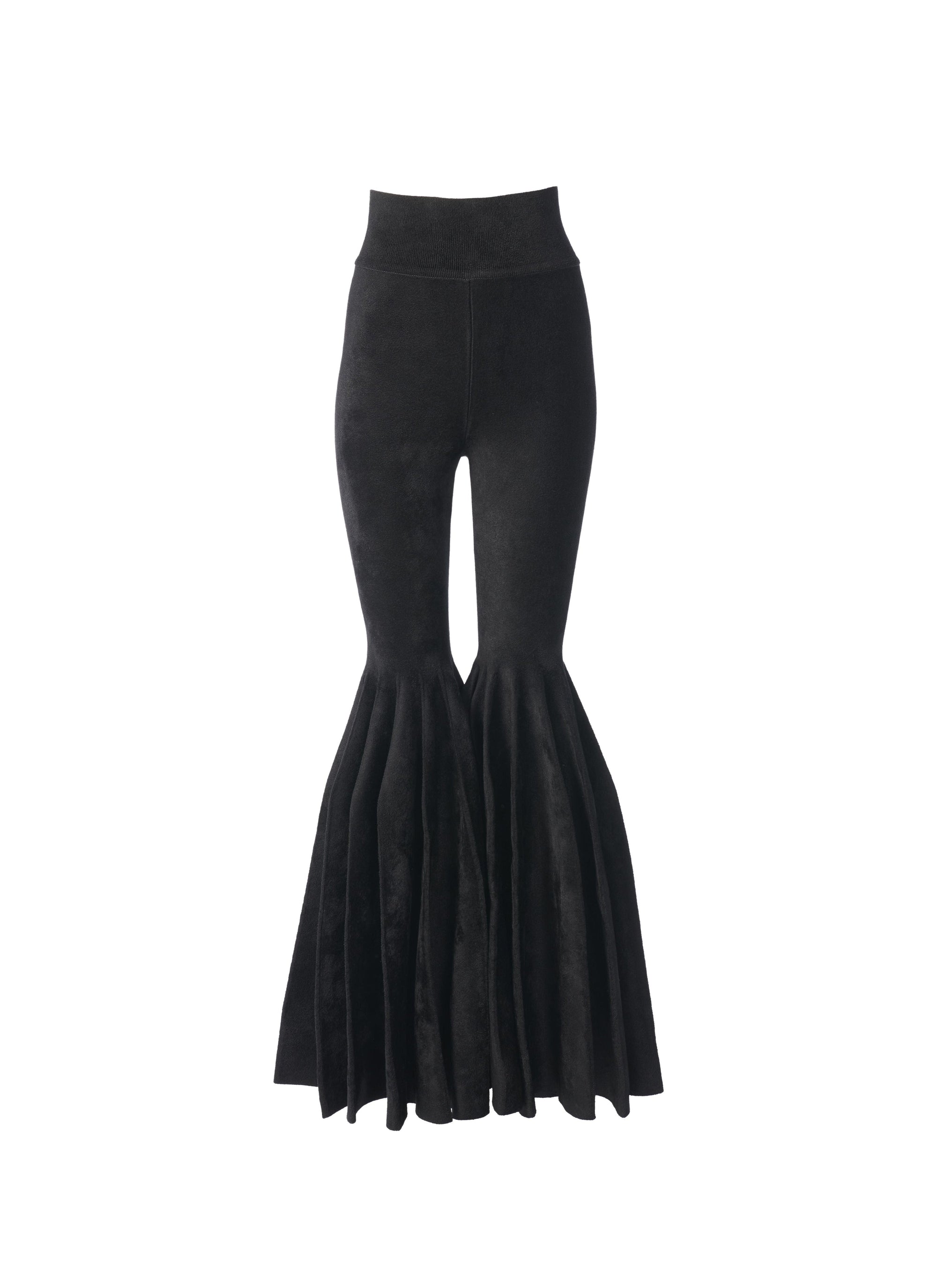Loose-fit wool blend trousers - Black Alaïa
